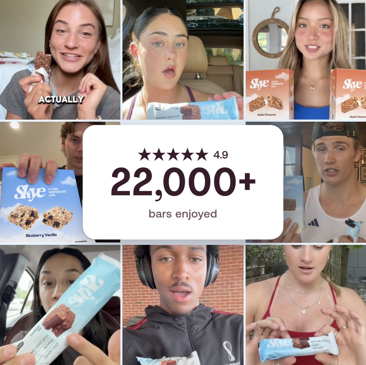 4.9 stars and 22,000+ bars enjoyed