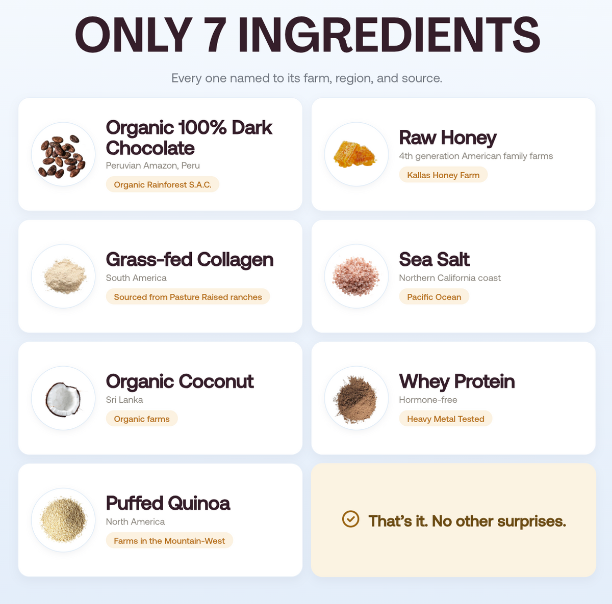 Dark Chocolate Clean Ingredient Bar