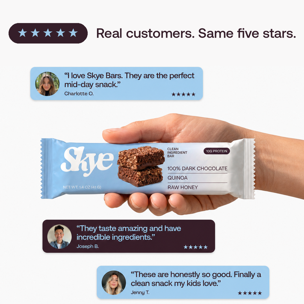 Dark Chocolate Clean Ingredient Bar