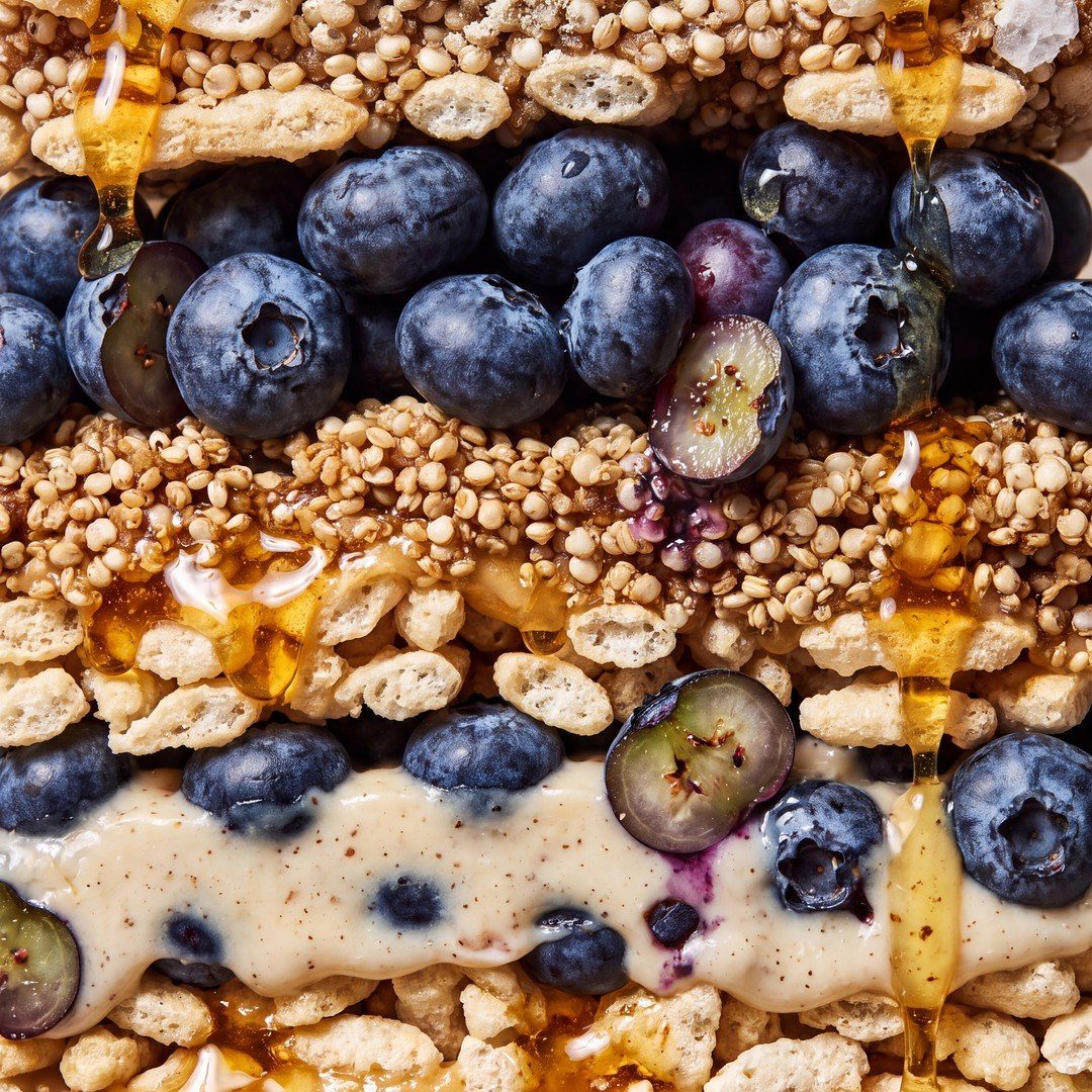 Blueberry Vanilla, layer by layer